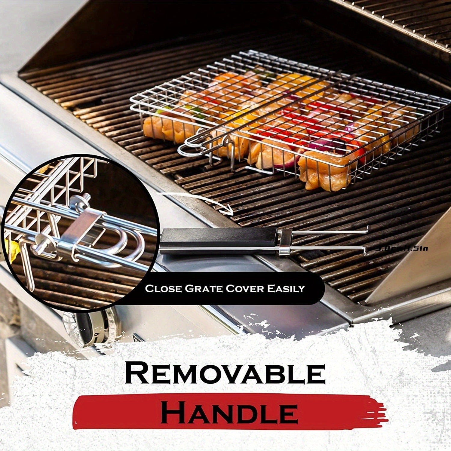 GrillMaster Pro – Iron Basket for Effortless Flipping & Grilling