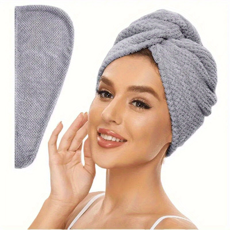 AquaCloud - Ultra-Absorbent Microfiber Hair Wrap for Quick Drying
