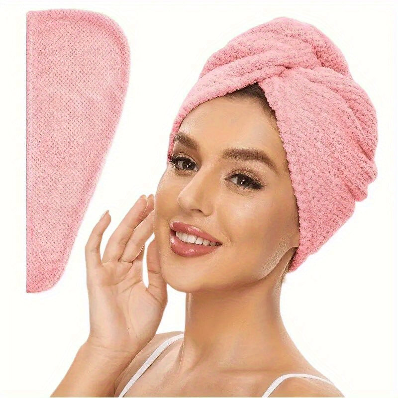 AquaCloud - Ultra-Absorbent Microfiber Hair Wrap for Quick Drying