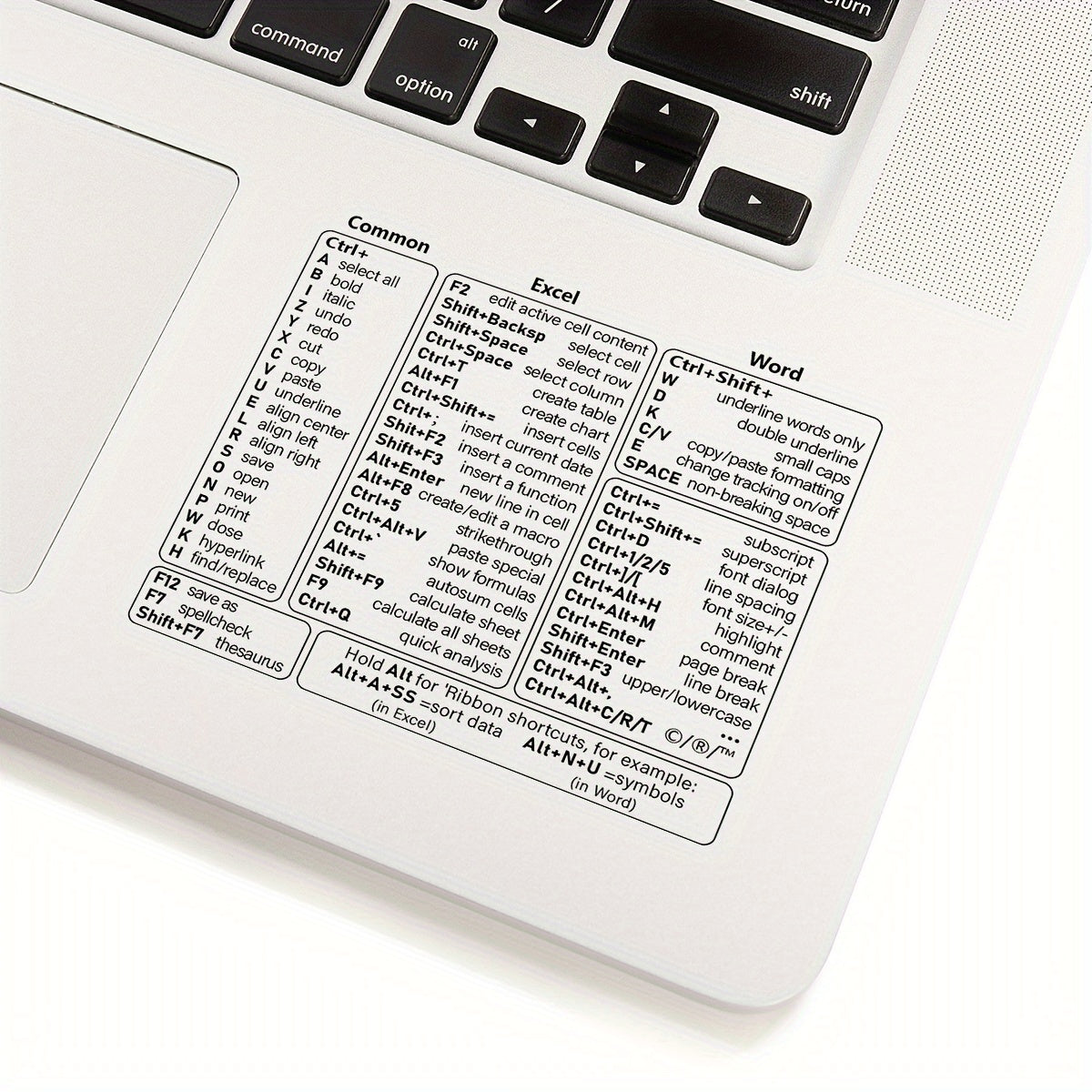 Keyboard Shortcut Overlay for Enhanced Productivity in Excel & Word