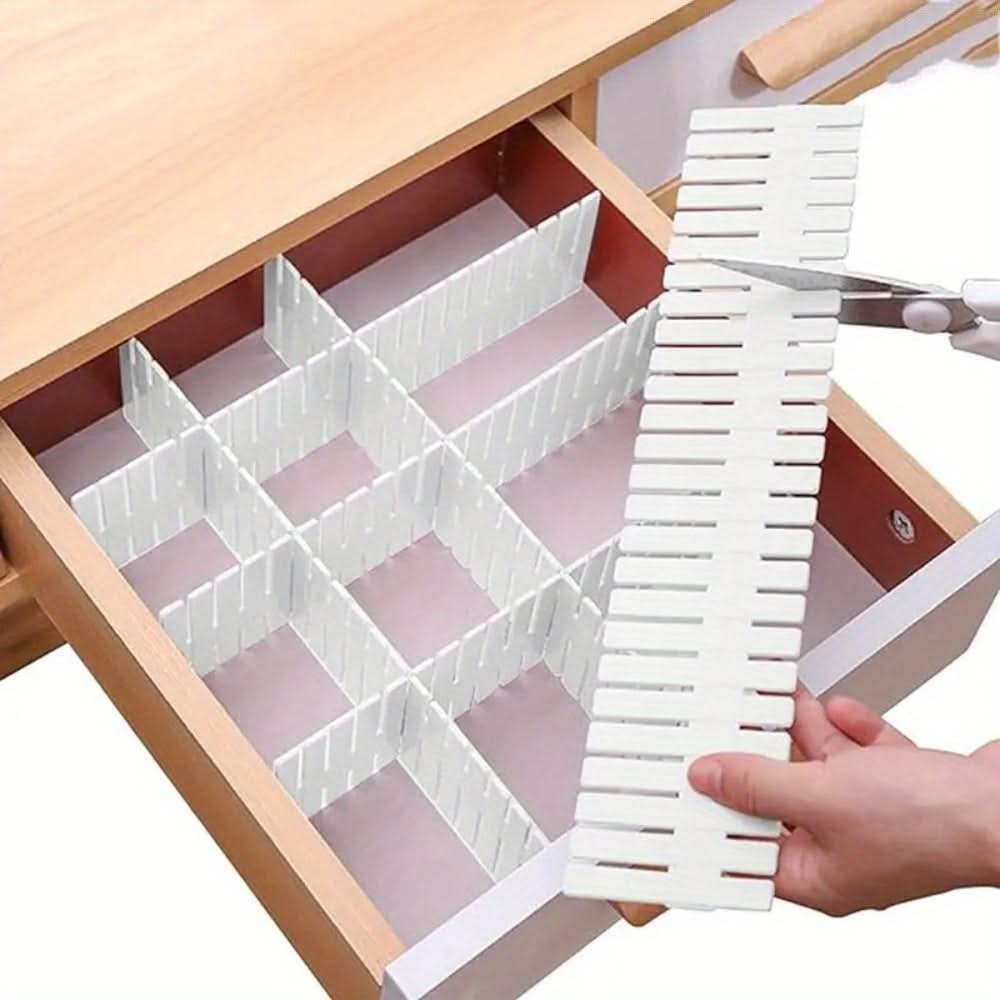 Adjustable Drawer Divider Set for Organizing Compartments