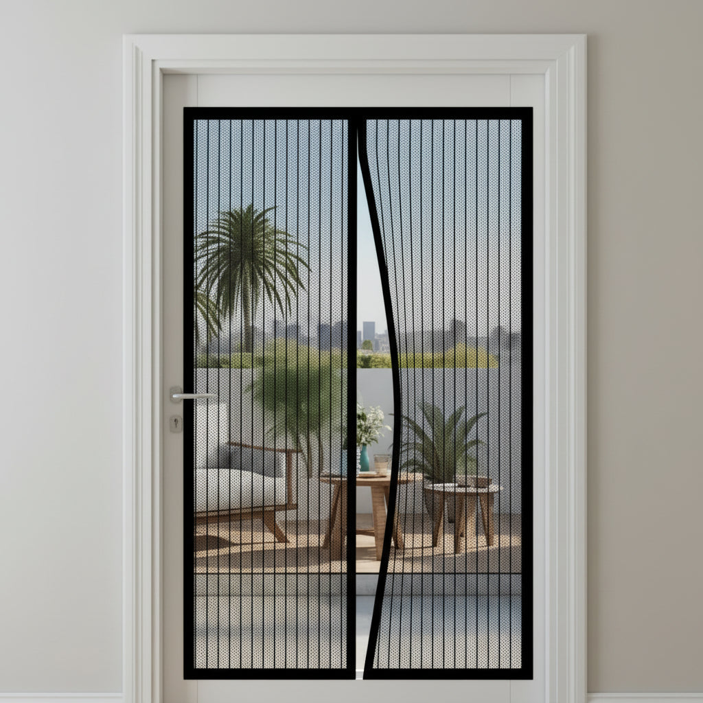 BreezeGuard – Self-Closing Magnetic Door Screen