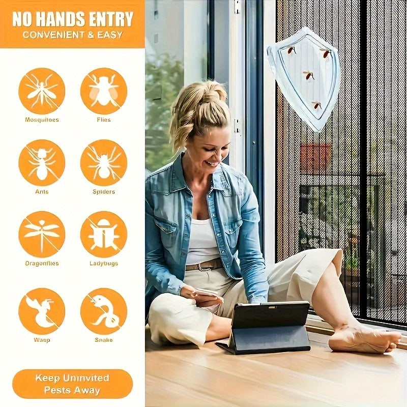 BreezeGuard – Self-Closing Magnetic Door Screen