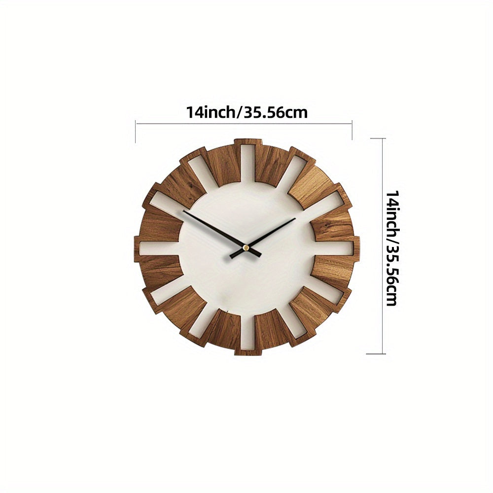 Heritage Harmony – Elegant Wooden Wall Clock for Every Space
