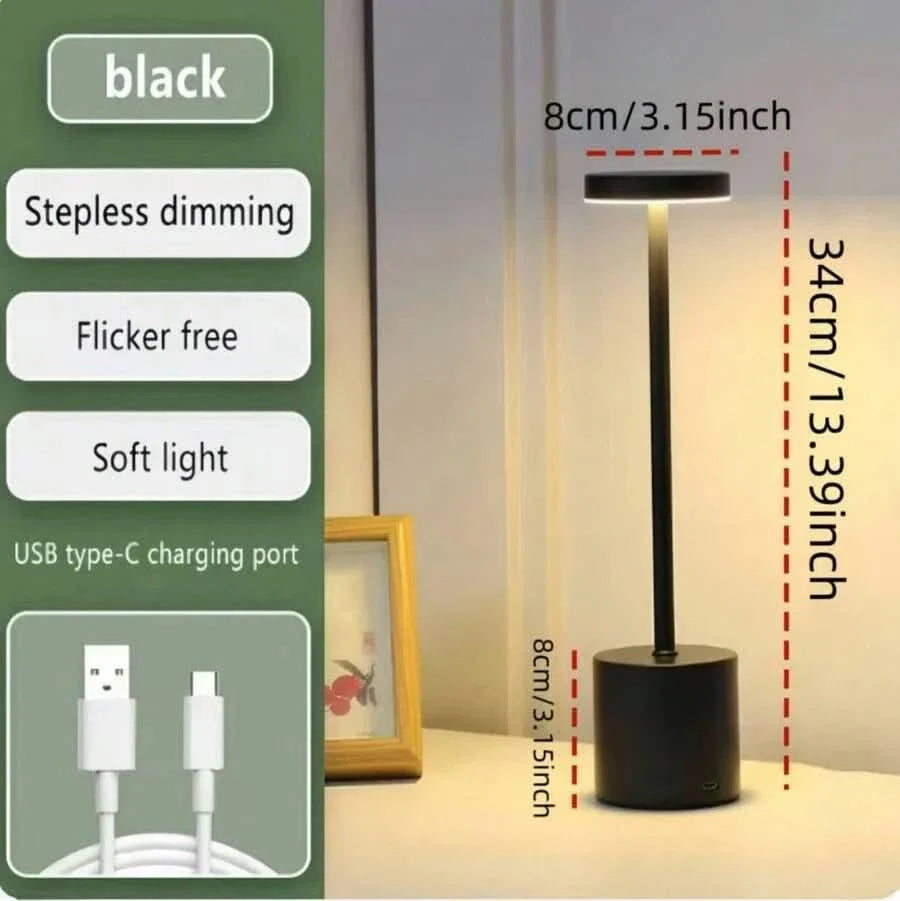 Portable LED Desk Lamp with Dimmable Light for Indoor and Outdoor Use