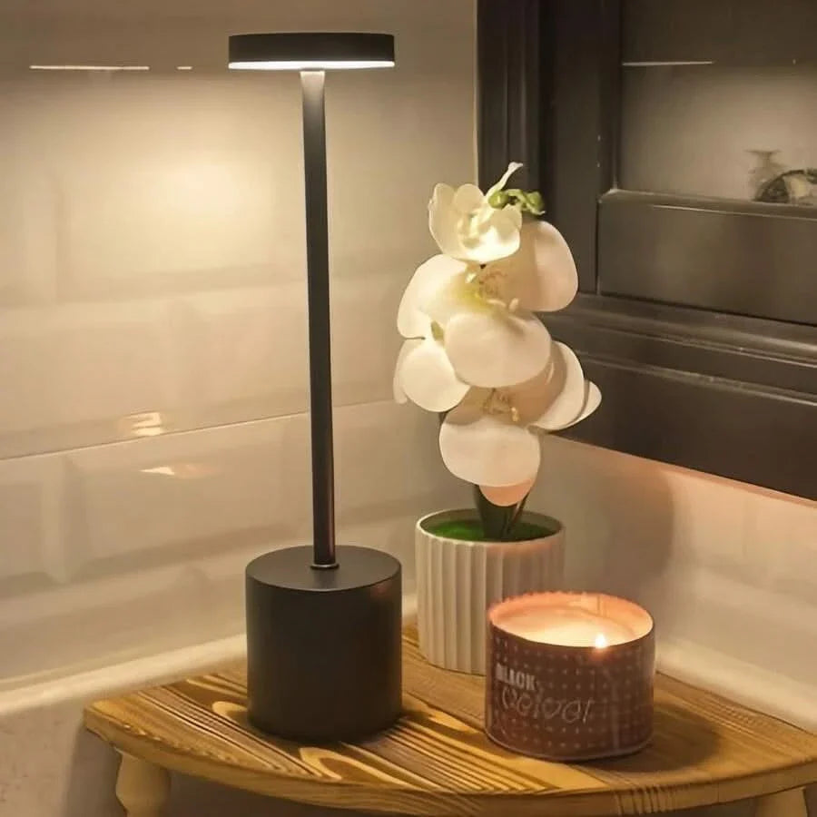 Portable LED Desk Lamp with Dimmable Light for Indoor and Outdoor Use