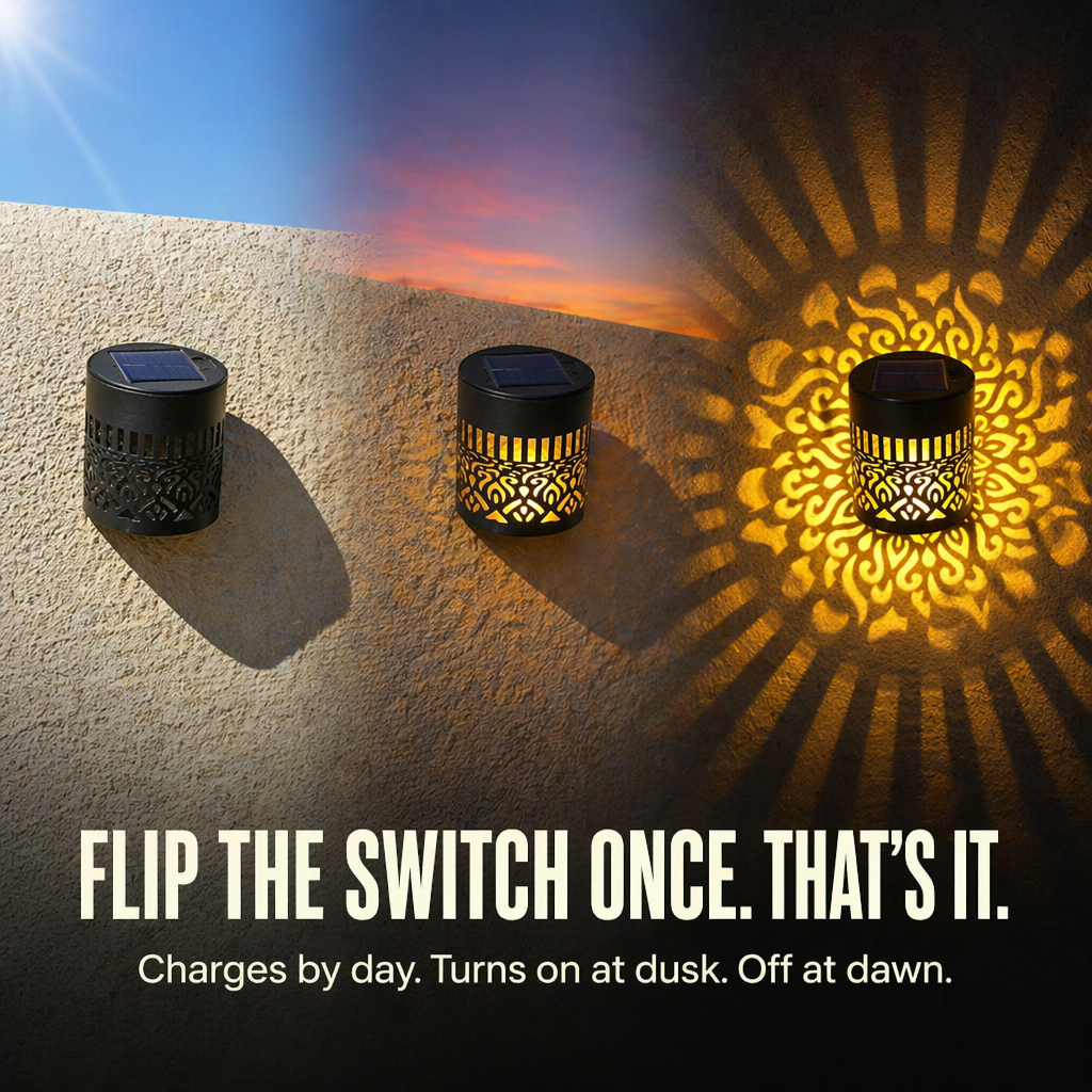 LunaAura™ — Turn Your Nights into Beautiful Solar-Powered Mandala Wonders