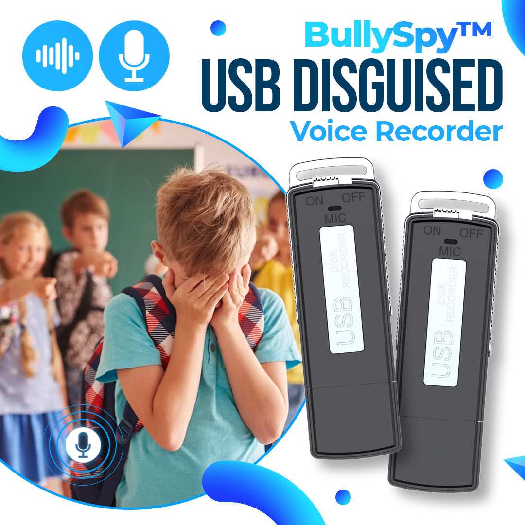 Voice Recorder | Discreet Design | Noise Filtering | BullySpy