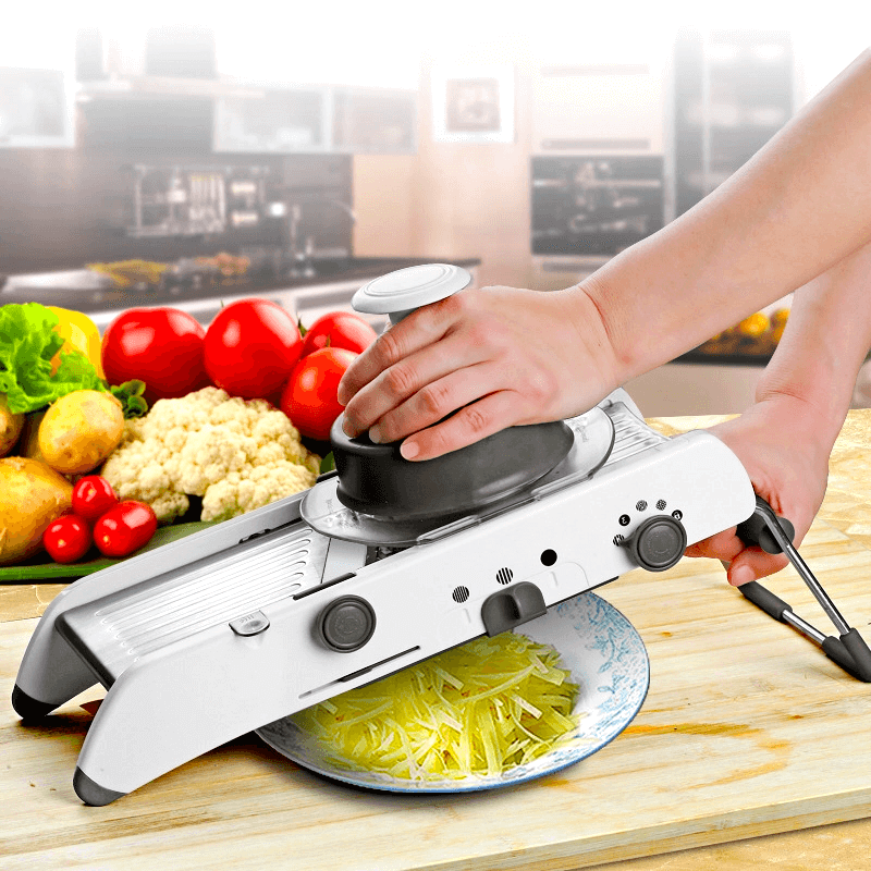 Versatile 18-in-1 Stainless Steel Slicing System for Your Kitchen