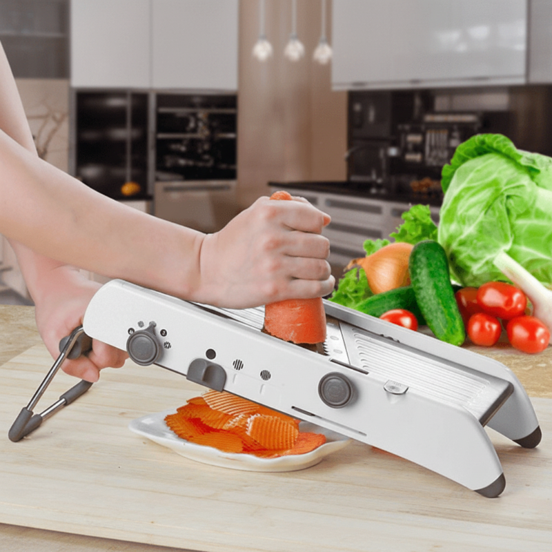Versatile 18-in-1 Stainless Steel Slicing System for Your Kitchen