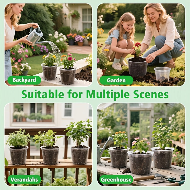 ROOTVIEW GARDEN SET – Clear Pots for Effortless Root Observation