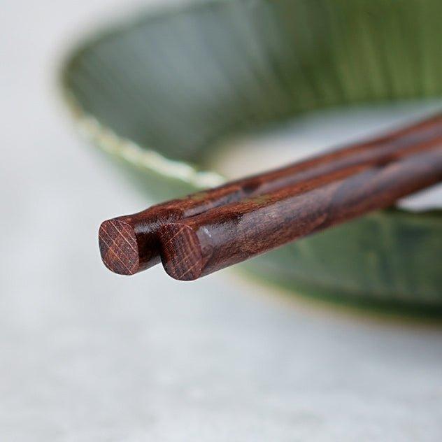 Elegant Cherry Blossom Wooden Chopstick Set