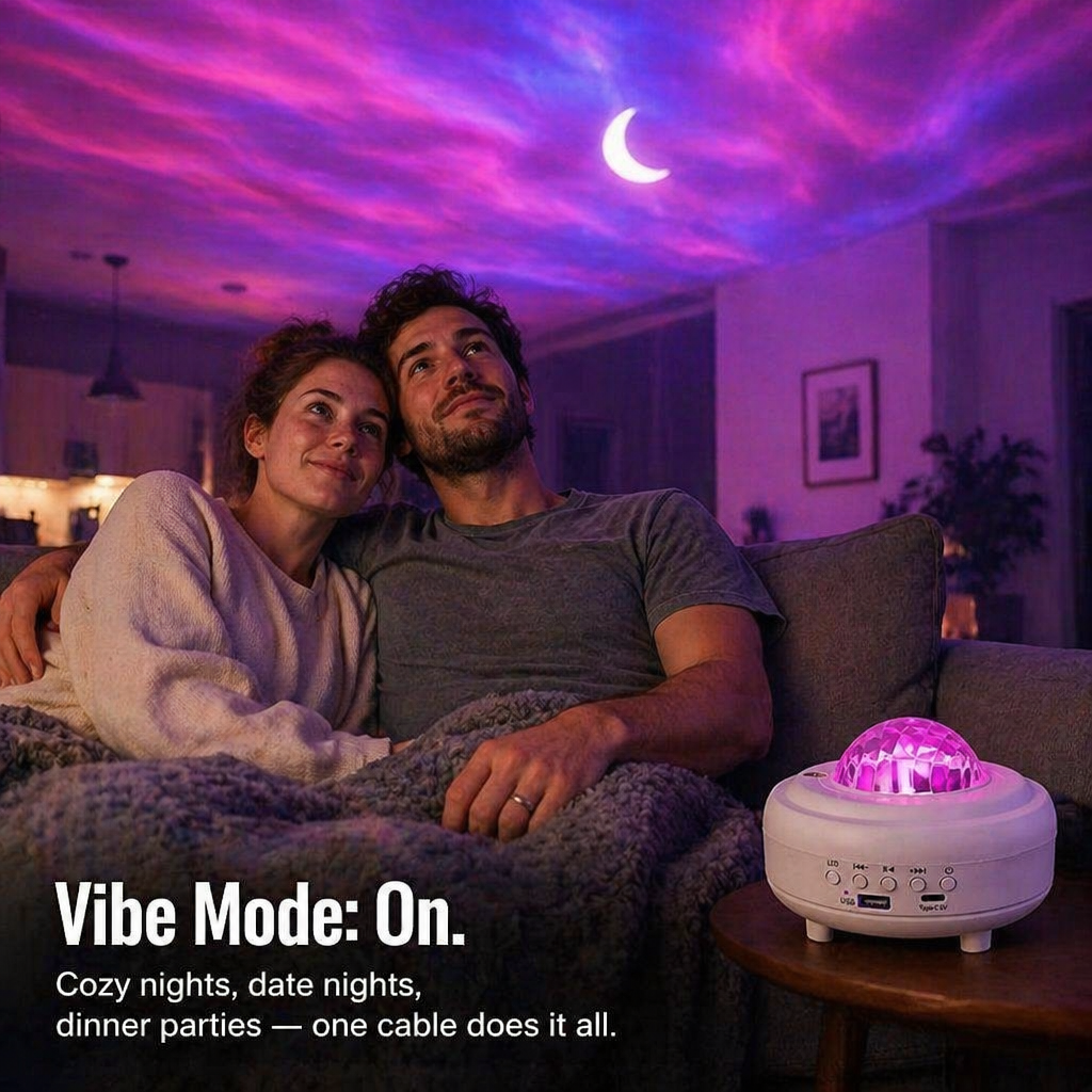 CelestiBeam™ — Float Away Beneath Aurora Ripples Without Leaving Your Bed