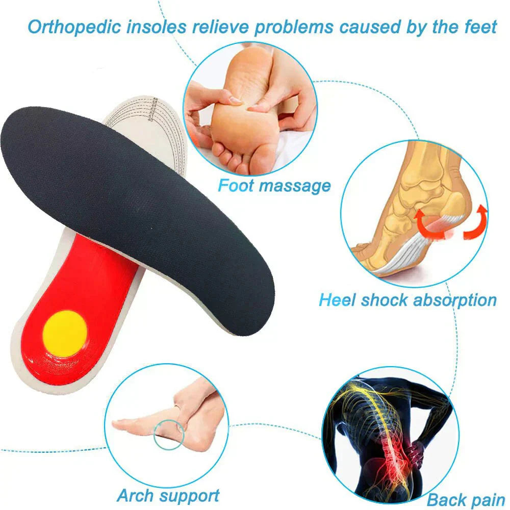 Cushioned Heel Orthotic Insoles with Arch Support