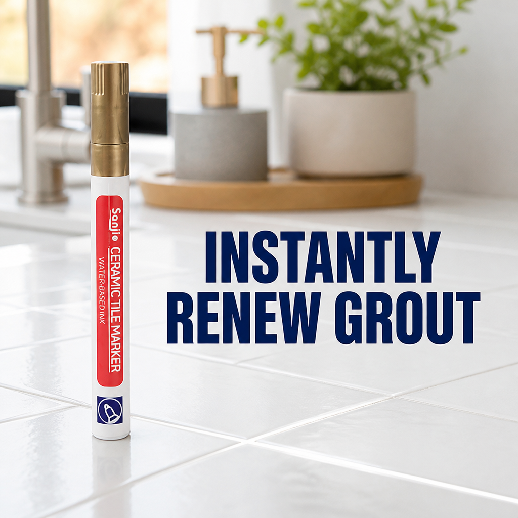 PureSeal™ Grout Renewal Pen — Instantly Revive Grout and Lock Out Mold for a Spotless, Proud Home