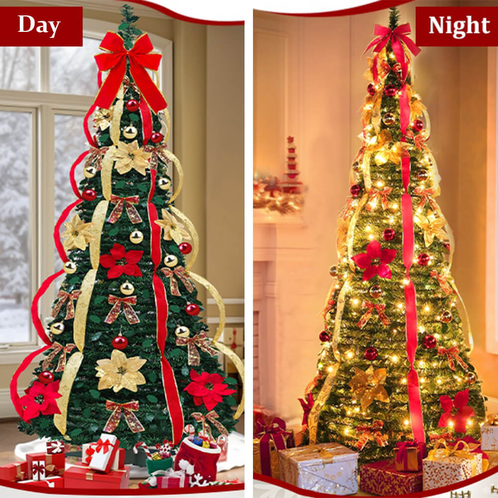 FiraLuxe™ Folding Christmas Tree — Effortless Holiday Glow That Sparks Joy Instantly