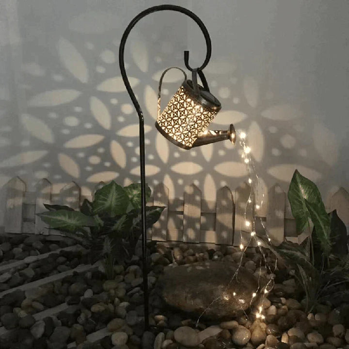 Garden Light Solar | Watering Can Design | Soft Rainfall Effect Lighting | GardenGlow