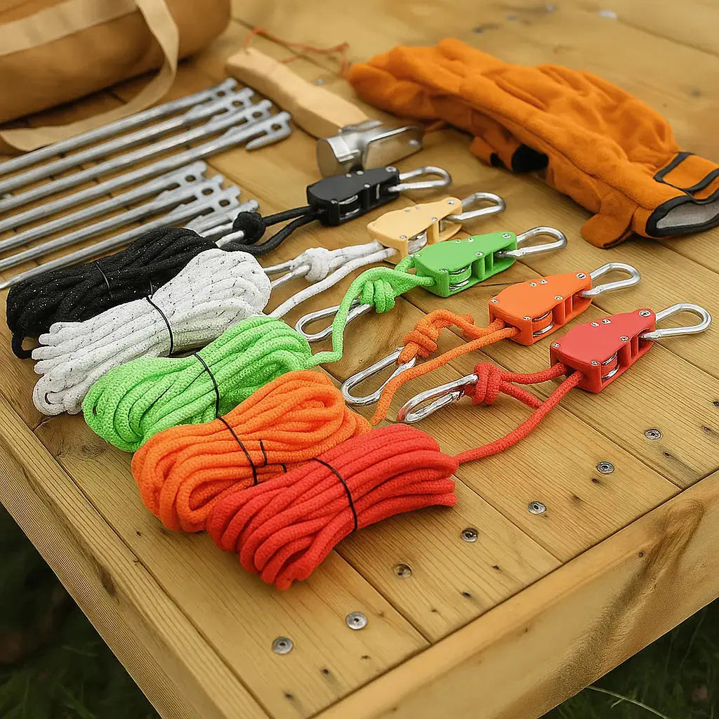 Windproof Tension Rope with Reflective Thread – 1+1 Offer for Outdoor Gear