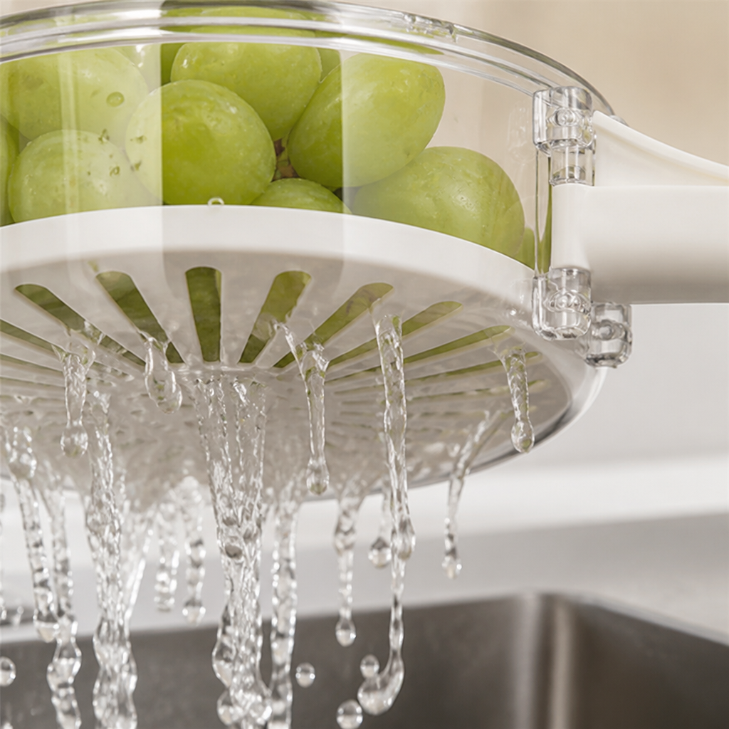 PureFlow™ Basket — Make Meal Prep a Breeze with Effortless Rinsing and Freshness Locked In