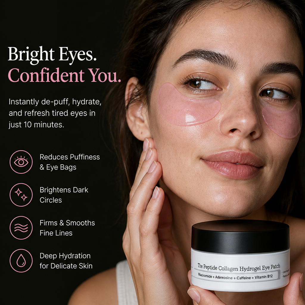 LumaLift™ Peptide Eye Patches — Instantly Brighten and Firm Tired, Puffy Eyes for a Youthful Glow