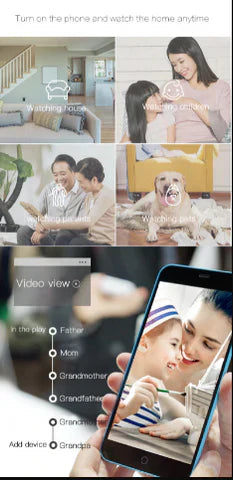 Compact 1080P WiFi Surveillance Camera with Night Vision
