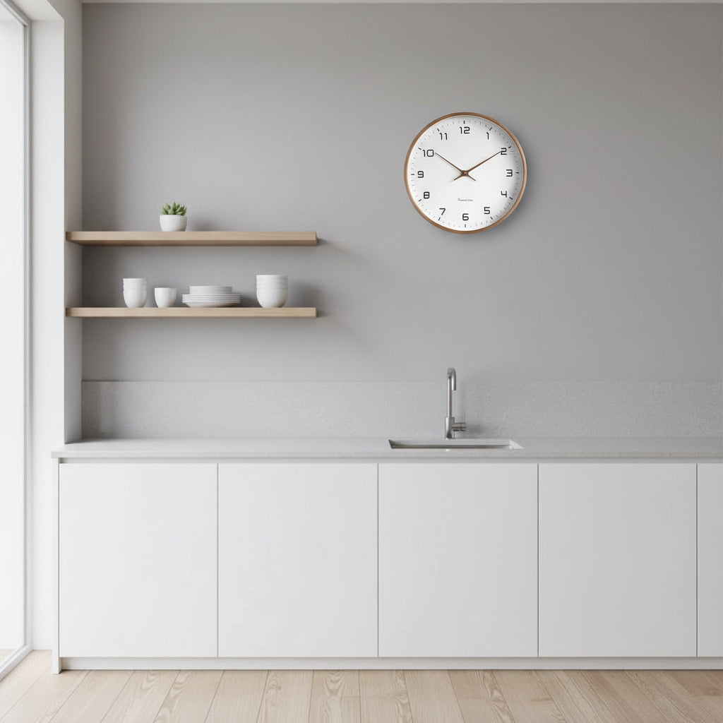 Elegant Wooden Clock with Modern Minimalist Style