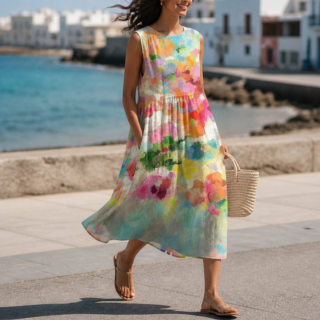 VivaLuna™ Color Splash Dress — Ignite Your Confidence with Every Breath of Color
