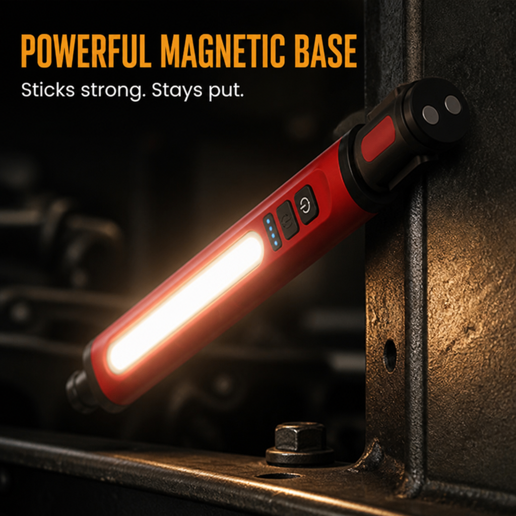 LumiPro™ Magnetic LED Light — Hands-Free Brilliance That Powers Every Project