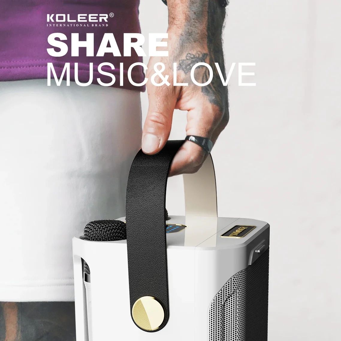 Ultimate Wireless Karaoke Speaker with Dual Mics & Surround Sound