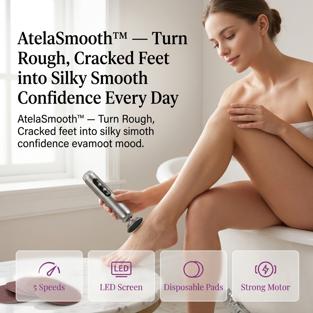 AtelaSmooth™ — Turn Rough, Cracked Feet into Silky Smooth Confidence Every Day