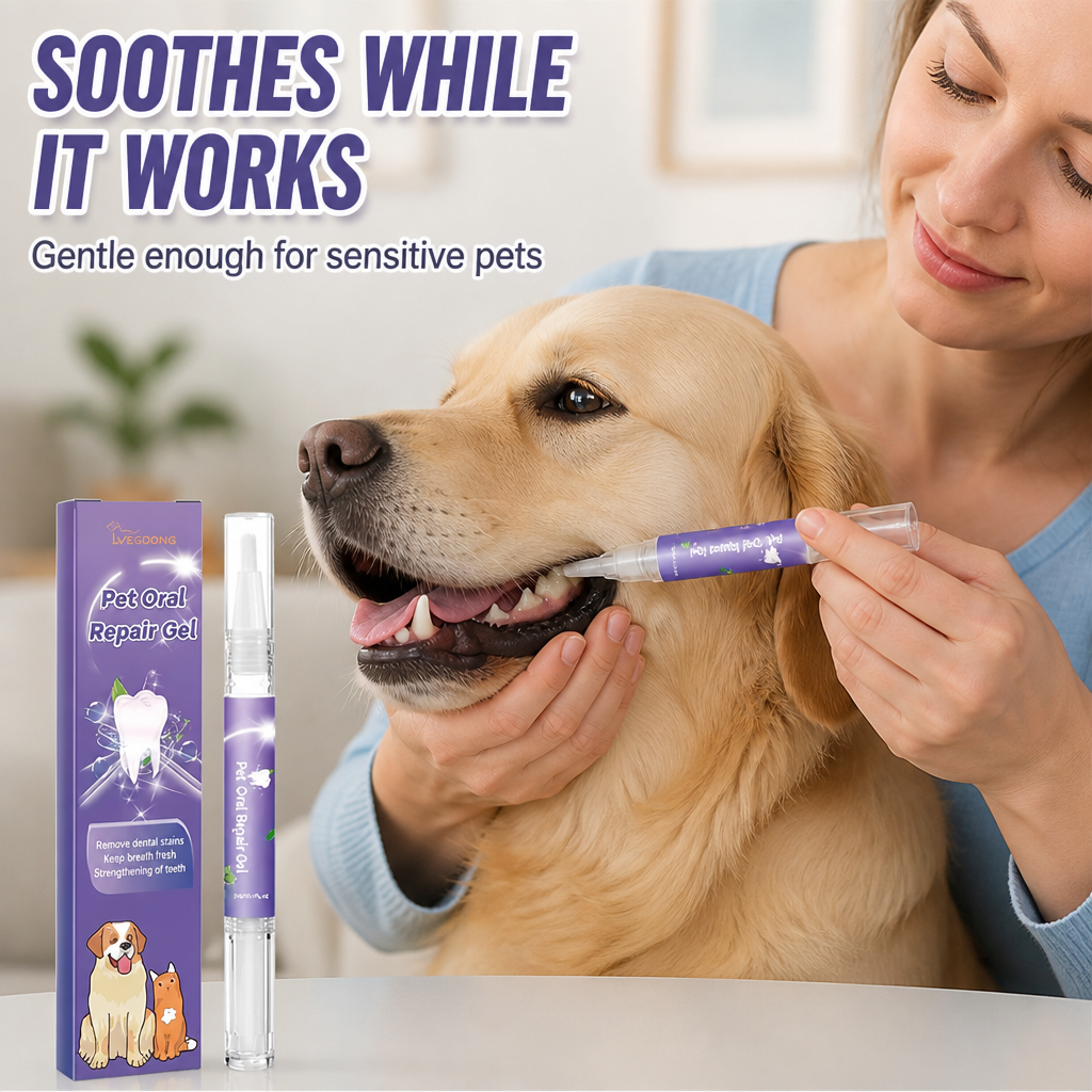 PurePaws™ Dental Gel — Restore Their Smile with Soothing, Fresh Breath Confidence