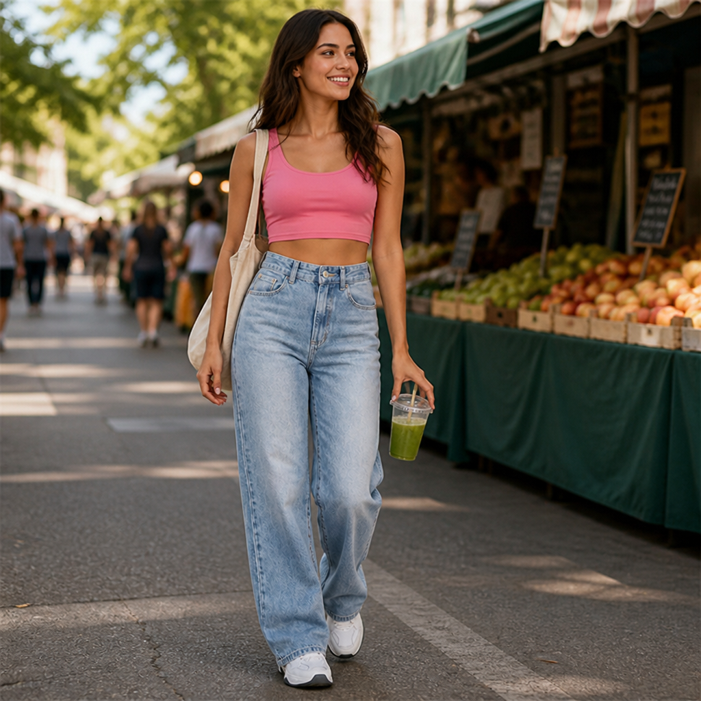 Vérova™ – High-Rise Wide-Leg Vintage Jeans with No-Gap Waist