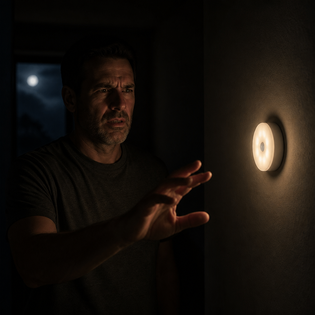 LumaBeam™ — Step Confidently Through Darkness with Instant, Hands-Free Glow