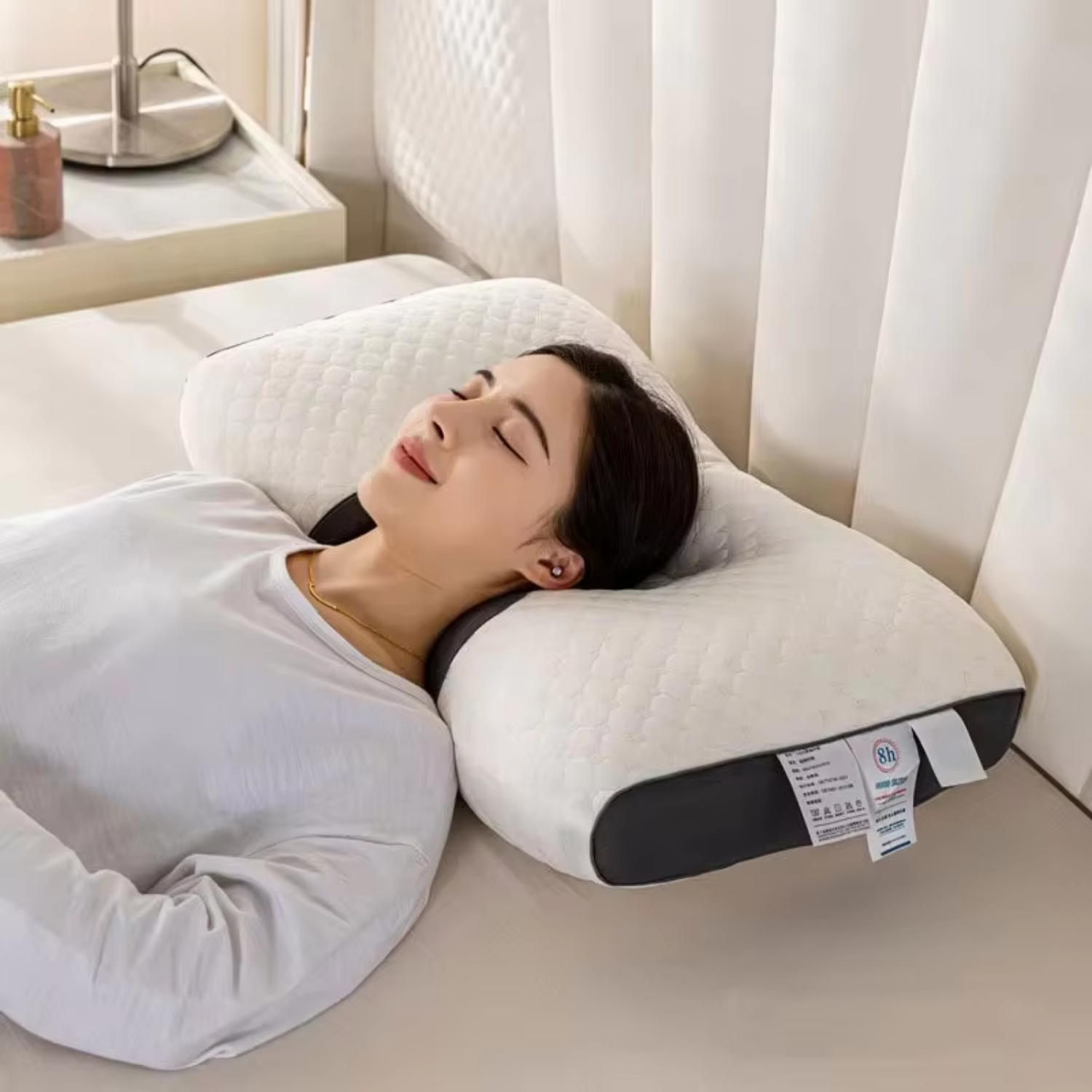 Supportive Neck Relief Pillow | Adaptive Memory Foam | Breathable Comfort