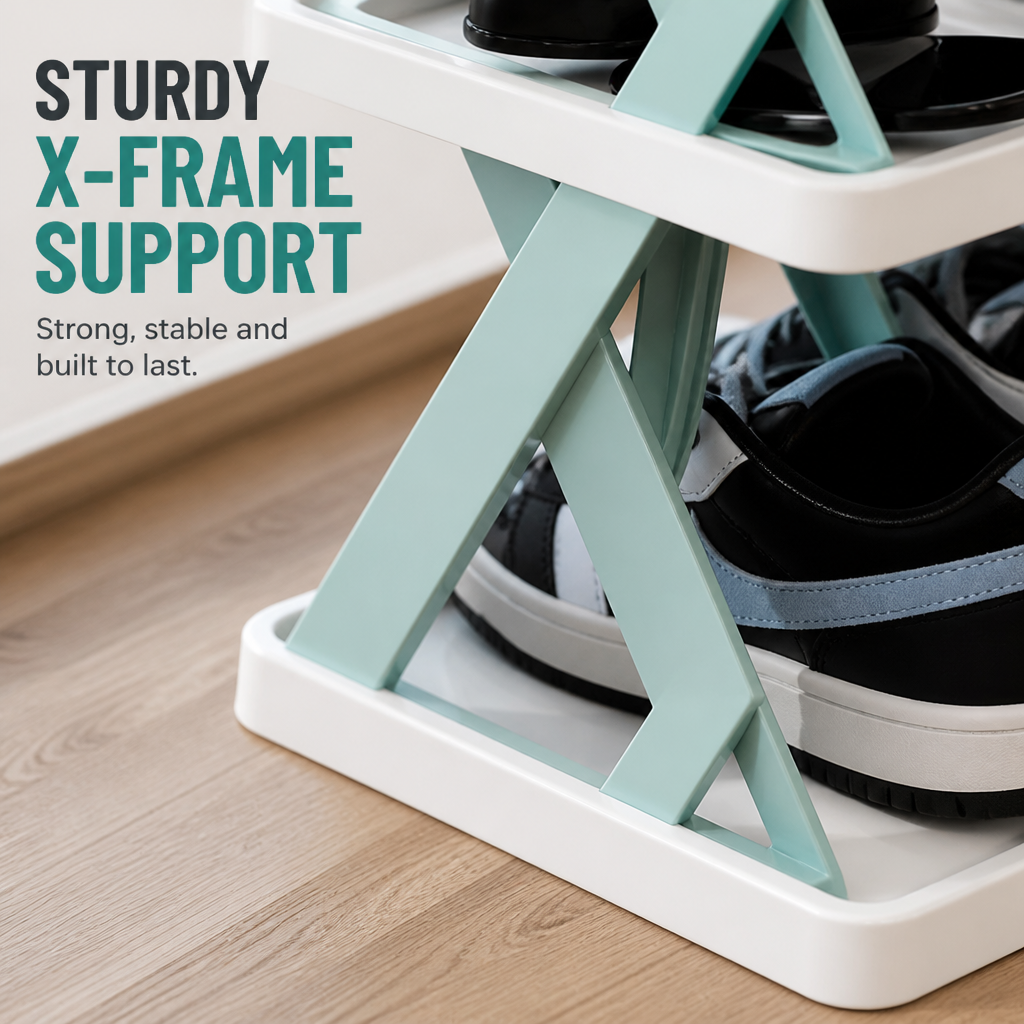 StrideSmart™ Stacker — Turn Shoe Chaos into Serene, Stylish Order Instantly