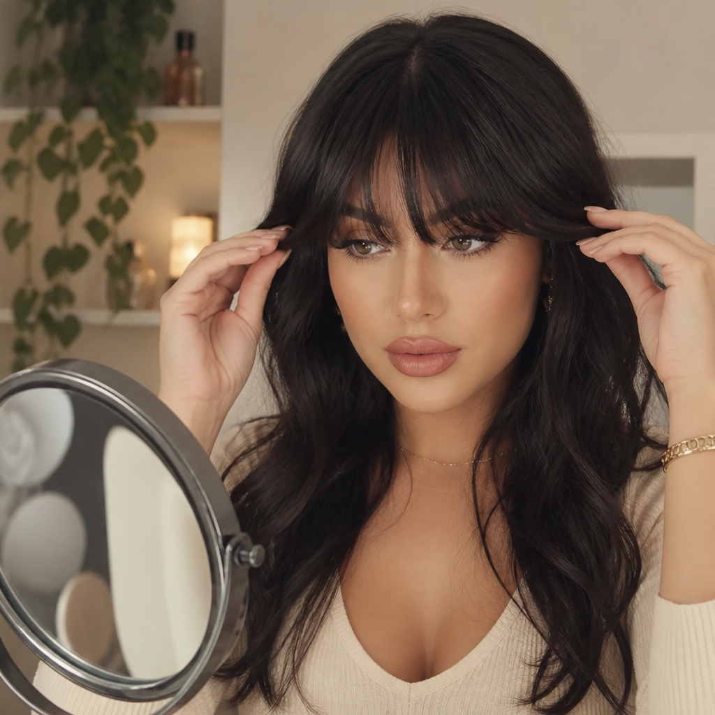 VelvetVeil™ — Instantly Own Every Room with Effortless, Flawless Bangs