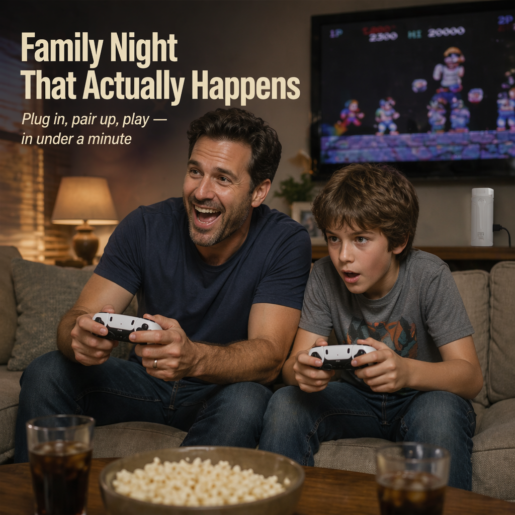 NovaArcade™ — Plug In, Link Up, and Fight Your Way Through Thousands of Retro Classics