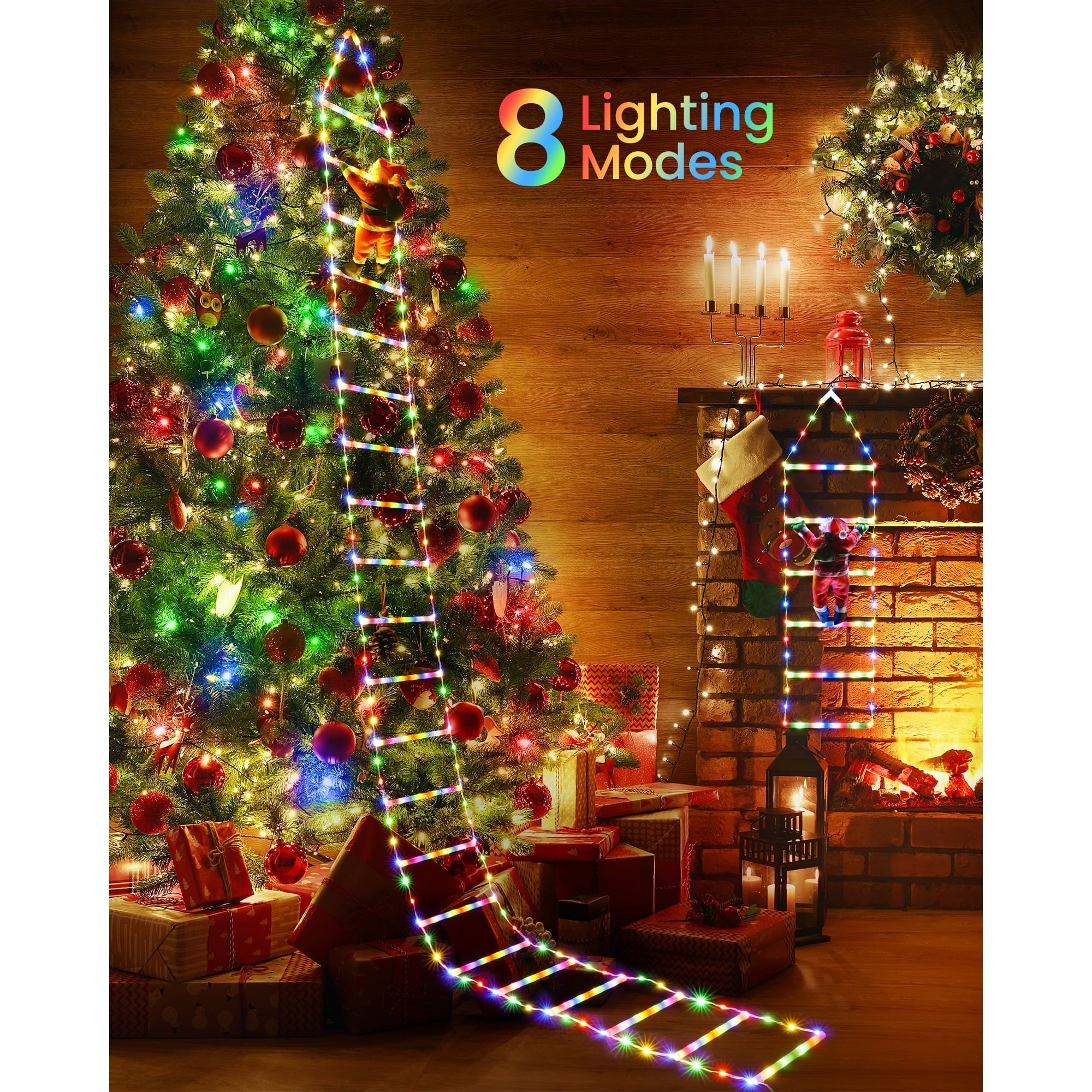 ClimBeams™ LED Santa Ladder Lights — Light Up Your Holidays with Magical, Smile-Worthy Cheer