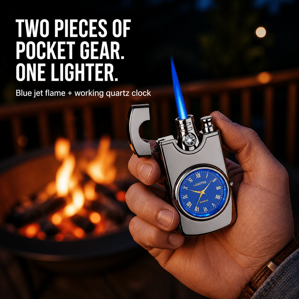 IgniteXcel™ — Light a Blue Torch Flame and Tell Time with One Hand