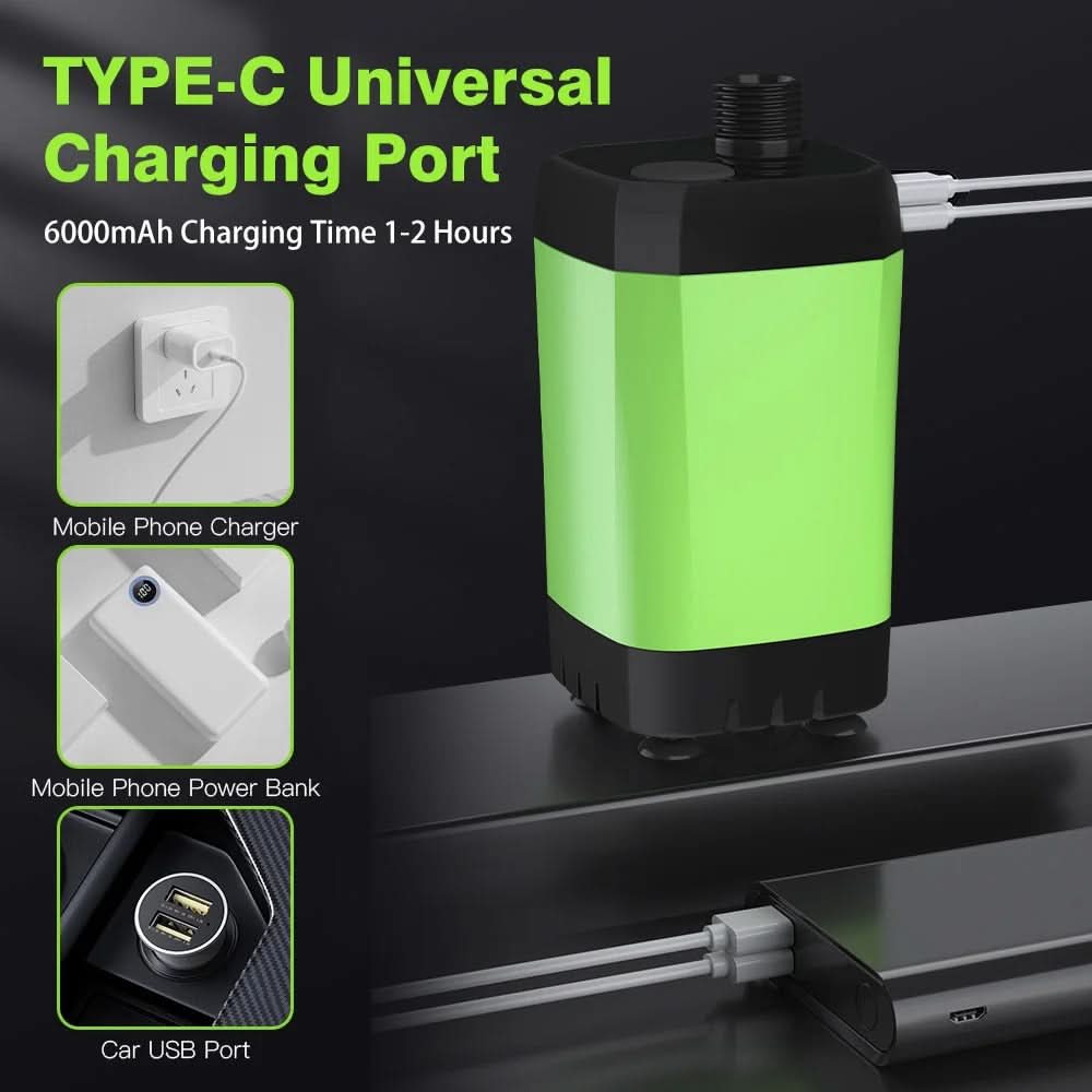 Portable Shower Pump for Camping with Digital Screen