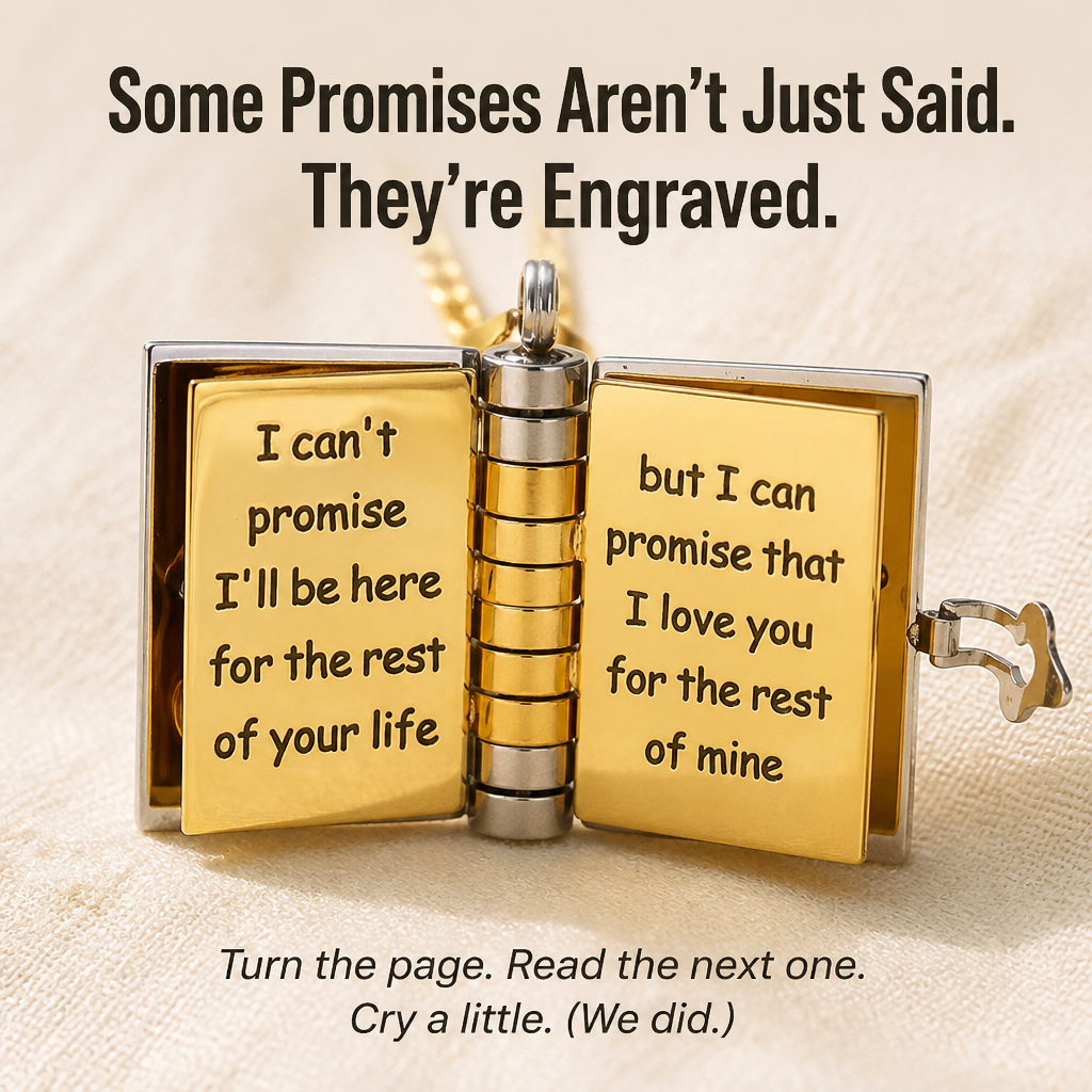 HeartLore™ — Gift Her an Engraved Love Book She Can Wear Daily