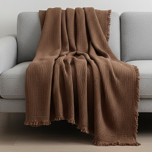 BreezeNest - Lightweight Cotton Cooling Blanket