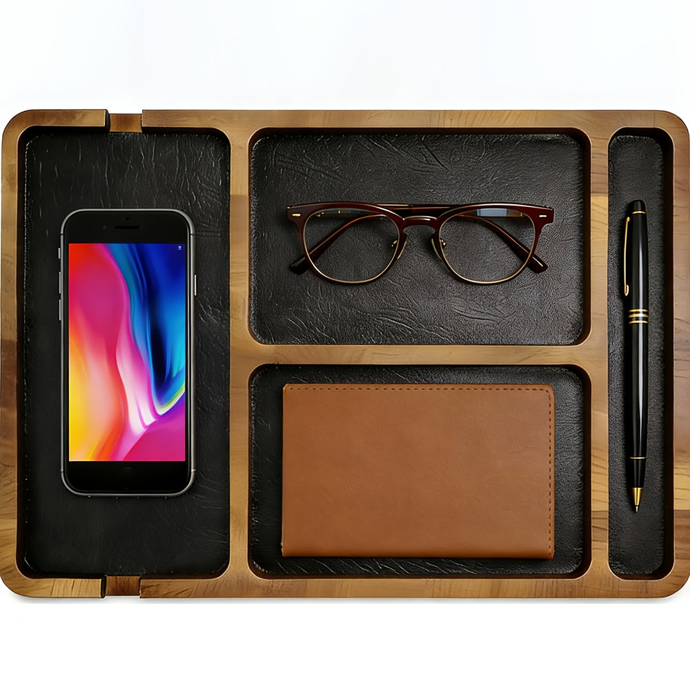 NaturalWood Desk Organizer – Elevate Your Workspace