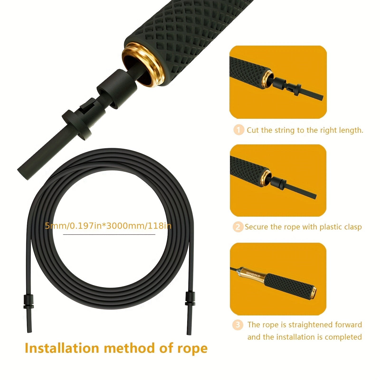 PrecisionFit Adjustable Weighted Jump Rope for Enhanced Speed Training