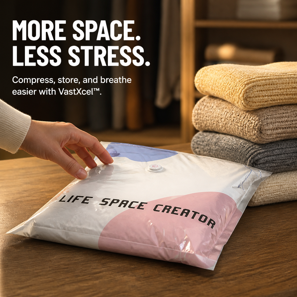 VastXcel™ — Instantly Unlock 80% More Space and Store Your Stuff Without the Sweat