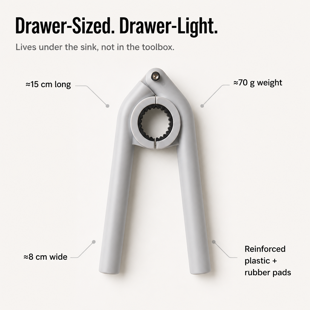 Aquamend™ Grip Wrench — Crush Stubborn Faucets Fast Without Scratches or Slips