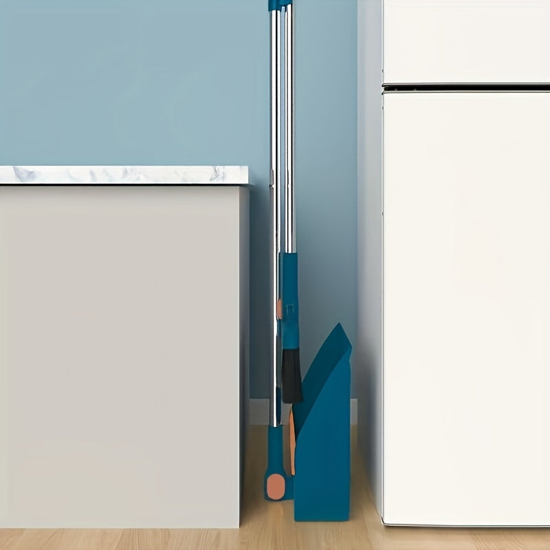 SwiftSweep Elite – Versatile Broom & Dustpan Combo with Hair Removal Teeth