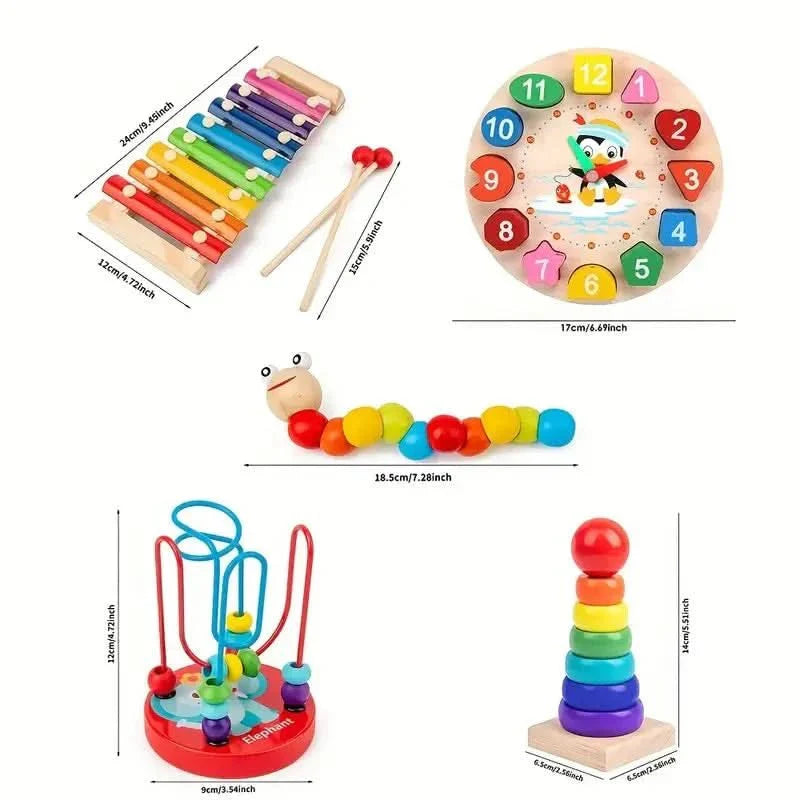Versatile 5-Module Learning Toy for Babies 6 Months and Up