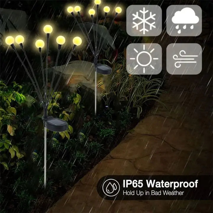 Waterproof Solar Firefly Lanterns with 6 LEDs
