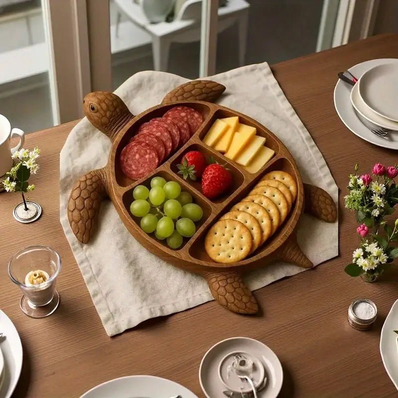 Snack Tray | Solid Wood Platter | Animal Motif | NaturKueche